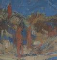 Load image into Gallery viewer, Mid Century Coastal Oil Painting By Svän Grandin Sweden
