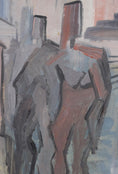 Load image into Gallery viewer, Vintage Mid Century Figurative Oil Painting From Sweden
