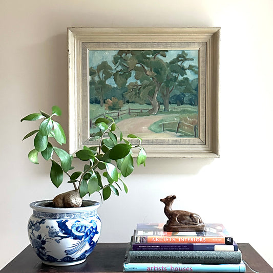 Mid Century Vintage Landscape From Sweden by W Lindberg