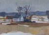 Vintage Landscape Oil Painting From Sweden By Gotthard Sandberg 1947