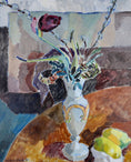 Load image into Gallery viewer, Mid Century Original Still Life Oil Painting By H Lindblad From Sweden 1950
