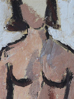 Vintage Mid Century Original Figure Painting By Eric Lundberg