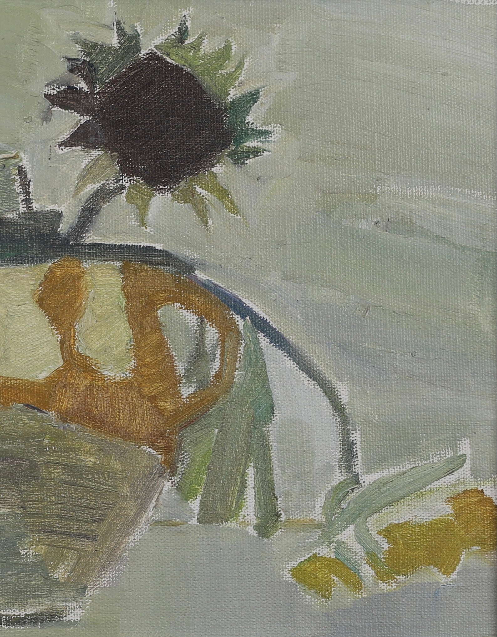 Original Vintage Mid Century Still Life Oil Painting By A Jönsson Sweden