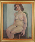 Load image into Gallery viewer, Original Vintage Figure Oil Painting From Sweden 1947
