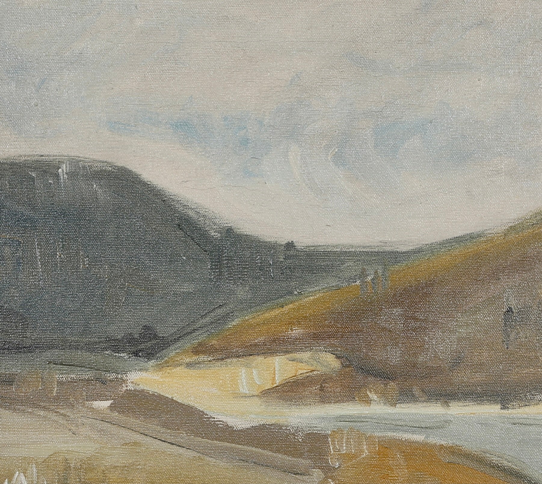 Vintage Landscape Oil Painting From Sweden