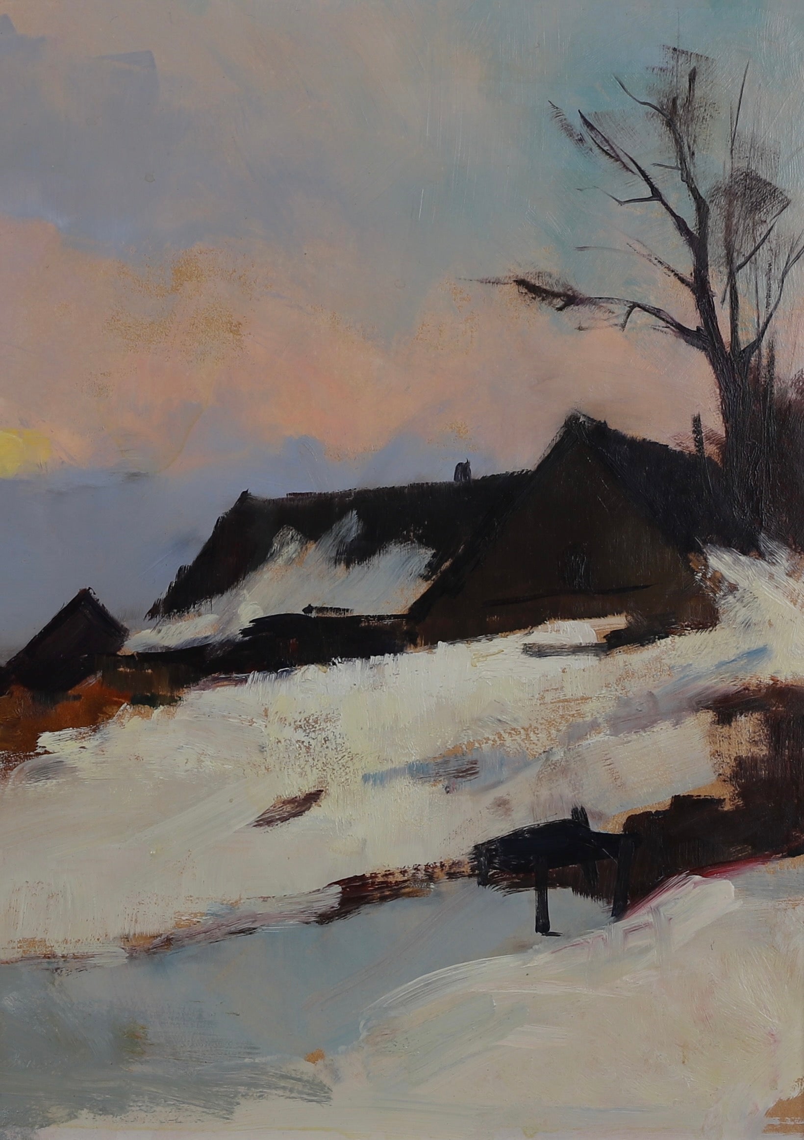 Original Oil Painting Vintage Mid Century By A Aspelin Sweden