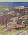 Vintage Mid Century Landscape Oil Painting By I Wiede Sweden