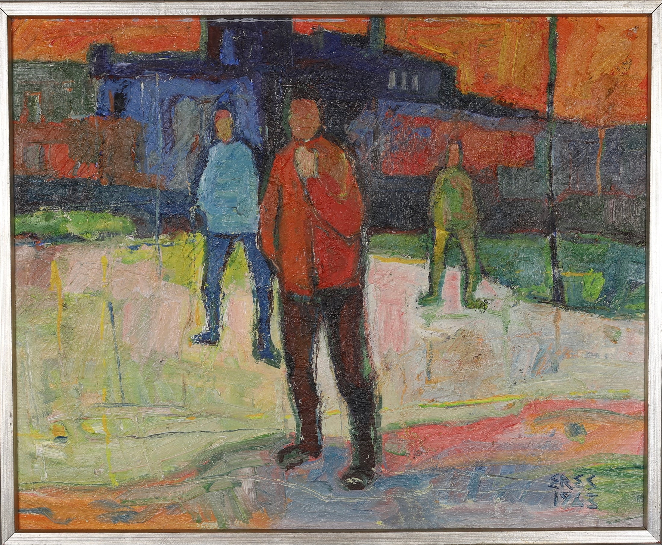 Striking Mid Century Still Life Oil Painting A Eres Sweden