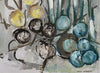 Swedish Vintage Art Still Life Oil Painting