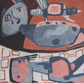 Load image into Gallery viewer, Mid Century Original Still Life Oil Painting by Kristina Runkel Sweden 1959
