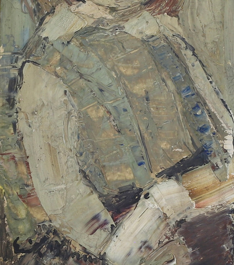 Swedish Vintage Portrait Oil Painting From Sweden By E Brandt