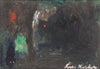 Vintage Original Abstract Oil Painting From Sweden by L Herder