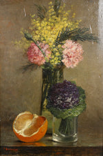 Original Antique Still Life Oil Painting from Sweden