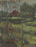 Load image into Gallery viewer, Mid Century Vintage Landscape By E Leonard Sweden
