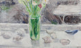 Load image into Gallery viewer, Mid Century Original Still Life Oil Painting By L Santesson-Carlsson Sweden
