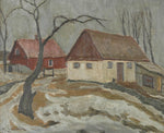 Vintage Mid Century Art Landscape From Sweden H Lundström