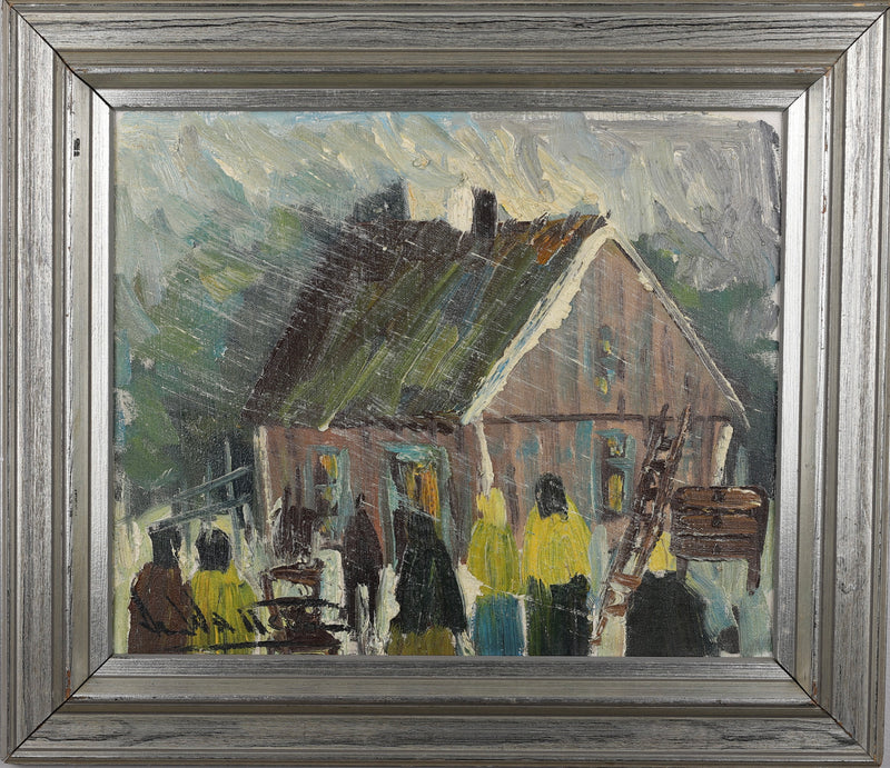 Original Vintage Oil Painting by A Wallsten from Sweden
