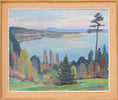 Load image into Gallery viewer, Large Mid Century Oil Painting By Ingvar Jerkeman Sweden 1956
