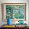 Mid Century Landscape Oil Painting From Sweden by S Schlyter