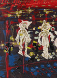 Load image into Gallery viewer, Mid Century Abstract Oil Painting From Sweden
