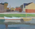 Load image into Gallery viewer, Mid Century Coastal Oil Painting from Sweden By S Holmquist 1945
