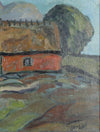Mid Century Original Landscape Oil Painting I Jordell Sweden
