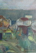 Load image into Gallery viewer, Original Vintage Art Room Mid Century Oil Painting from Sweden

