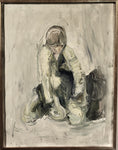 Load image into Gallery viewer, Original Mid Century Figurative Oil Painting From Sweden
