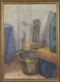 Load image into Gallery viewer, Vintage Mid Century Still Life Oil Painting From Sweden
