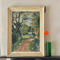 Load image into Gallery viewer, Large Mid Century Oil Painting Landscape by Svän Grandin From Sweden
