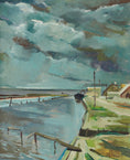 Load image into Gallery viewer, Mid Century Original Landscape Oil Painting From Sweden
