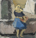 Load image into Gallery viewer, Mid Century Original Figurative Oil Painting From Sweden
