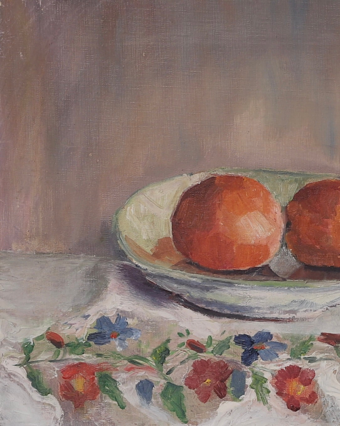 Swedish Vintage Art Still Life Oil Painting A HAnsson 1950