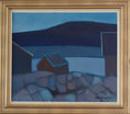 Load image into Gallery viewer, Vintage Art Sweden Mid Century Original Landscape Oil Painting
