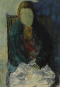 Load image into Gallery viewer, Mid Century Original Portrait Oil Painting From Sweden by K Christensen
