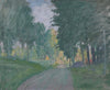 Mid Century Landscape Oil Painting From Sweden by M Hallengren