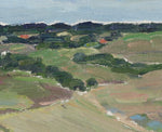 Vintage Original Landscape Oil Painting By AML Sweden