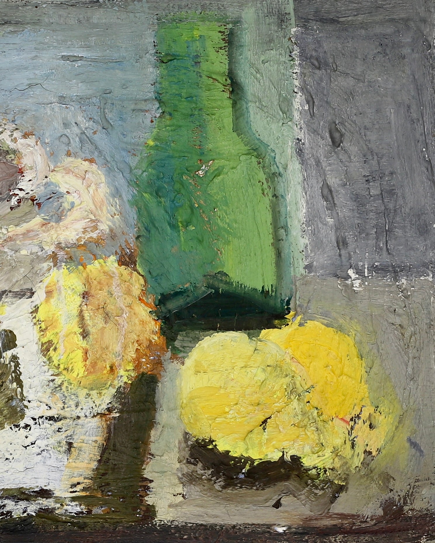 Vintage Art Still Life Mid Century Oil Painting From Sweden 1960