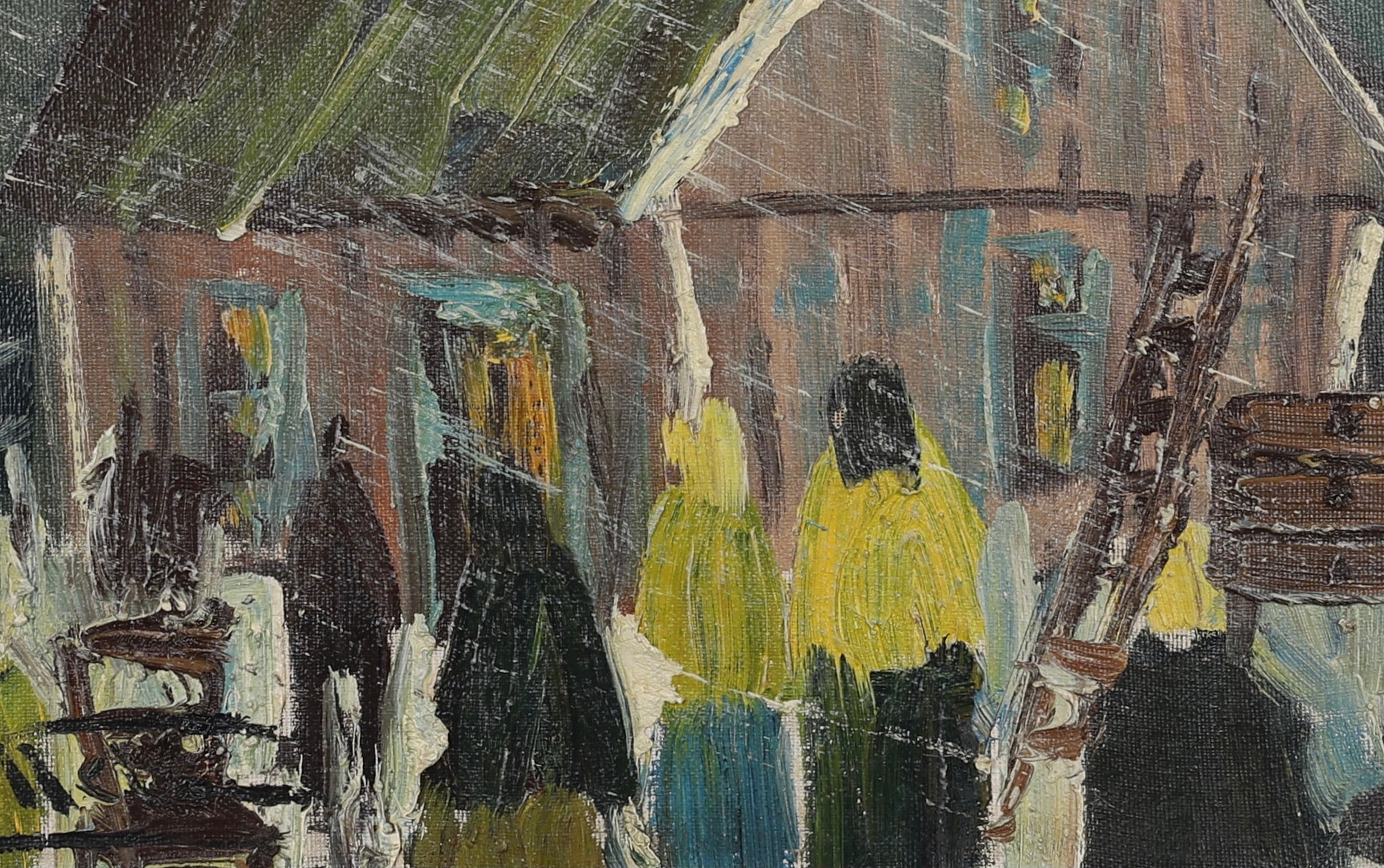 Original Vintage Oil Painting by A Wallsten from Sweden