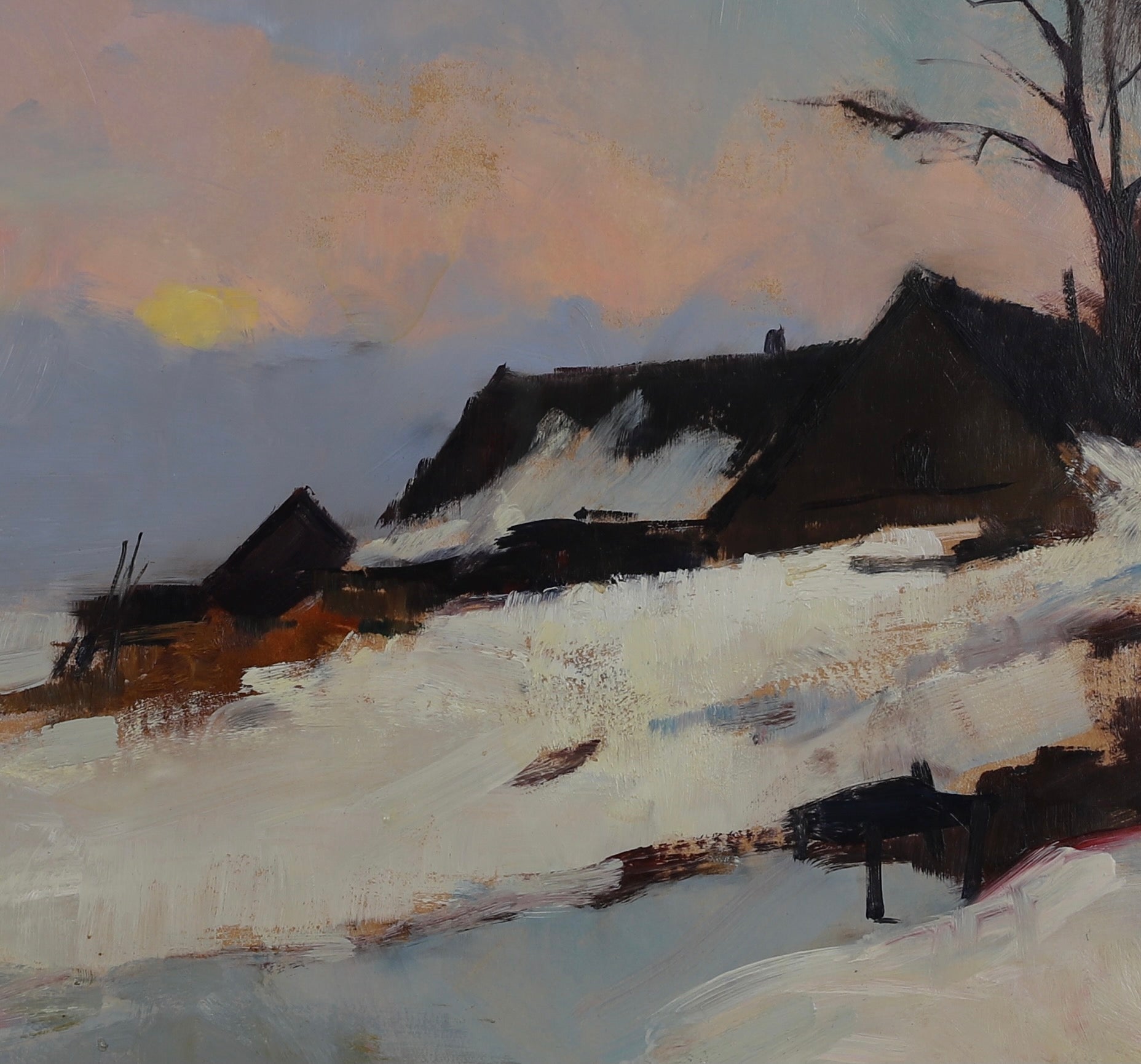 Original Oil Painting Vintage Mid Century By A Aspelin Sweden