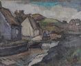 Load image into Gallery viewer, Mid Century Original Landscape Oil Painting By KE Ohlsson Sweden

