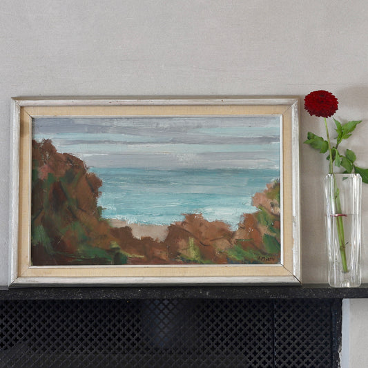 Original Oil Painting Vintage Mid Century From Sweden
