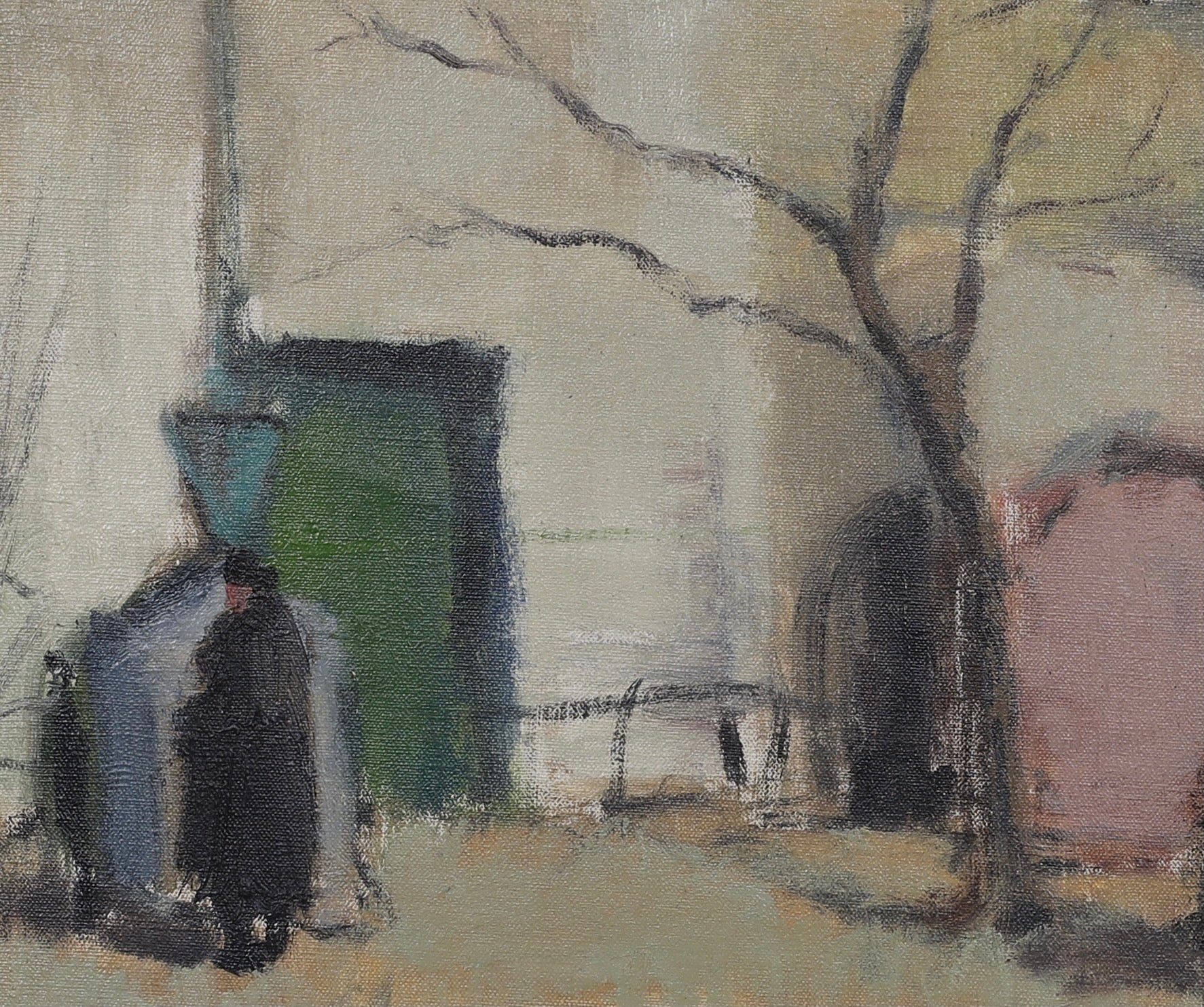 Mid Century Vintage Oil Painting From Sweden By H Cardell 1960