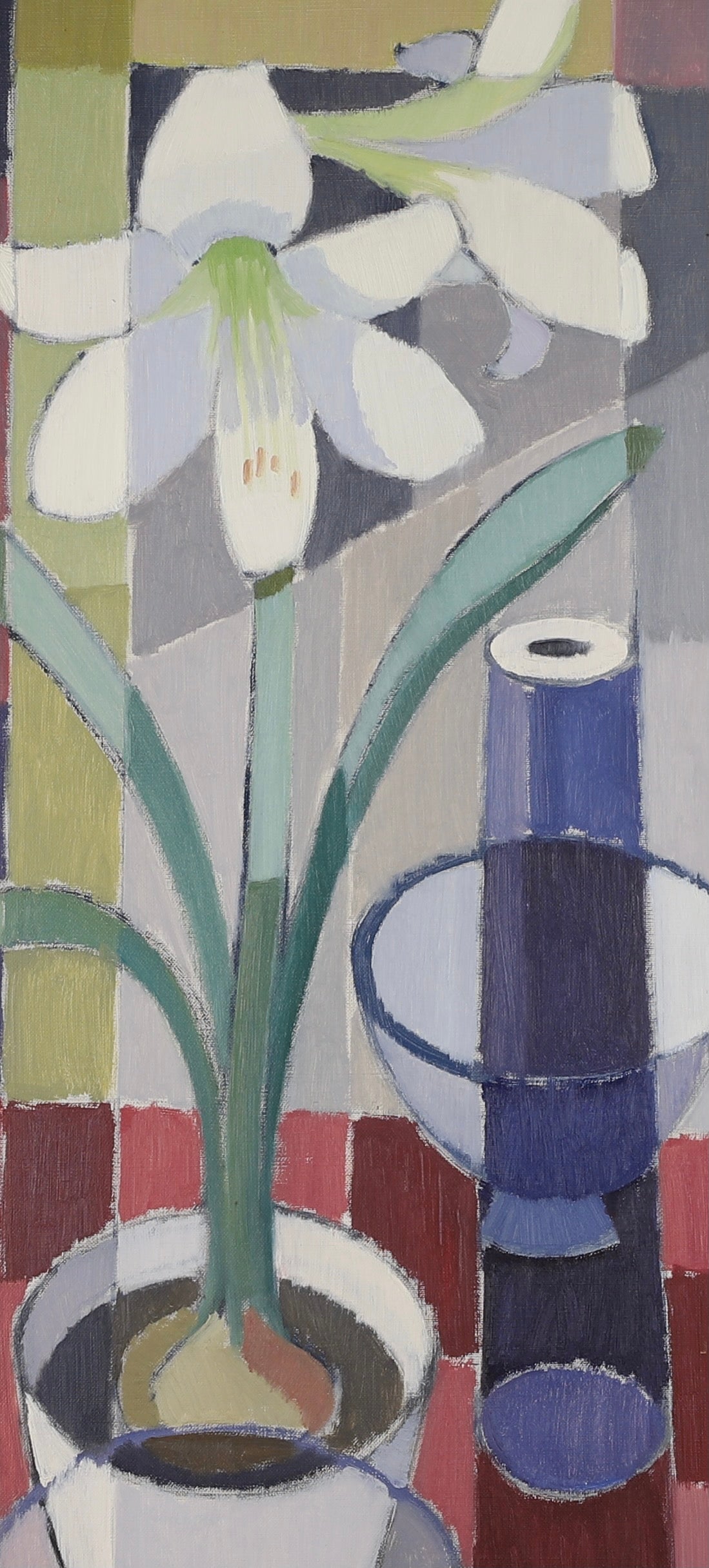 Mid century Still Life Oil Painting From Sweden By B Welander