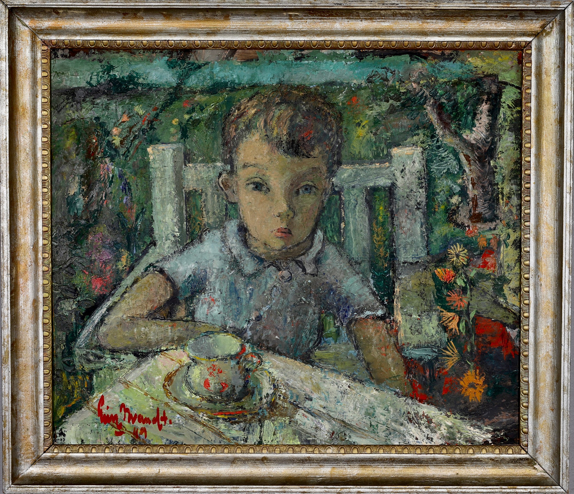 Vintage Oil Painting From Sweden By E Brandt