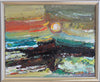 Striking Mid Century Seascape Oil Painting Arnold Eres Dated 1966 Sweden