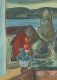 Load image into Gallery viewer, Vintage Mid Century Landscape Painting From Sweden
