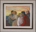 Load image into Gallery viewer, Vintage Mid Century Expressionist Oil Painting Signed Emland from Sweden
