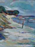 Load image into Gallery viewer, Vintage Seascape Oil Painting From Sweden by Torsten Lidman 1947
