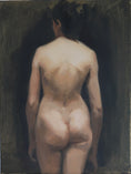 Load image into Gallery viewer, Vintage Art Room Oil Painting Art School Figure Study
